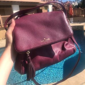 Kate spade maroon purse